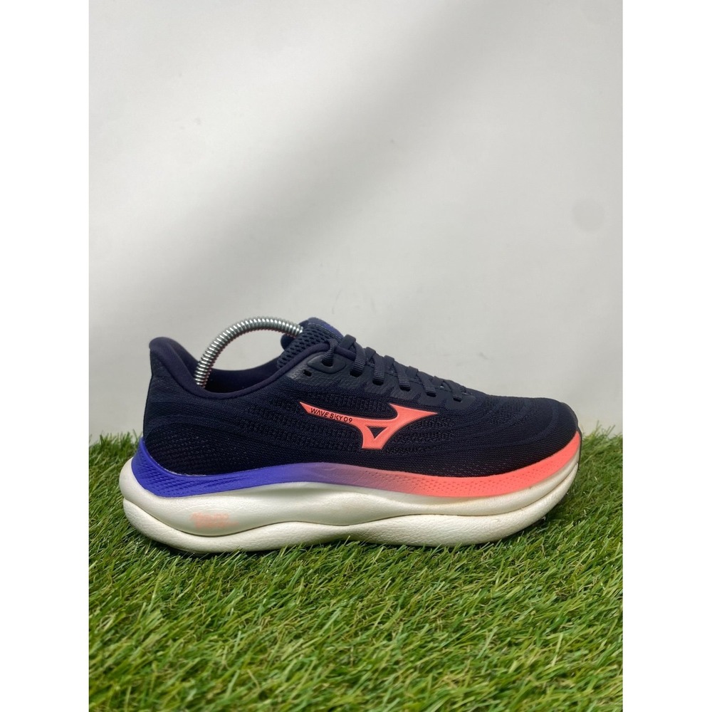 Mizuno Wave Sky 09 Womens Sz 8 Blue Pink Running Shoes Jogging Sneakers Athletic